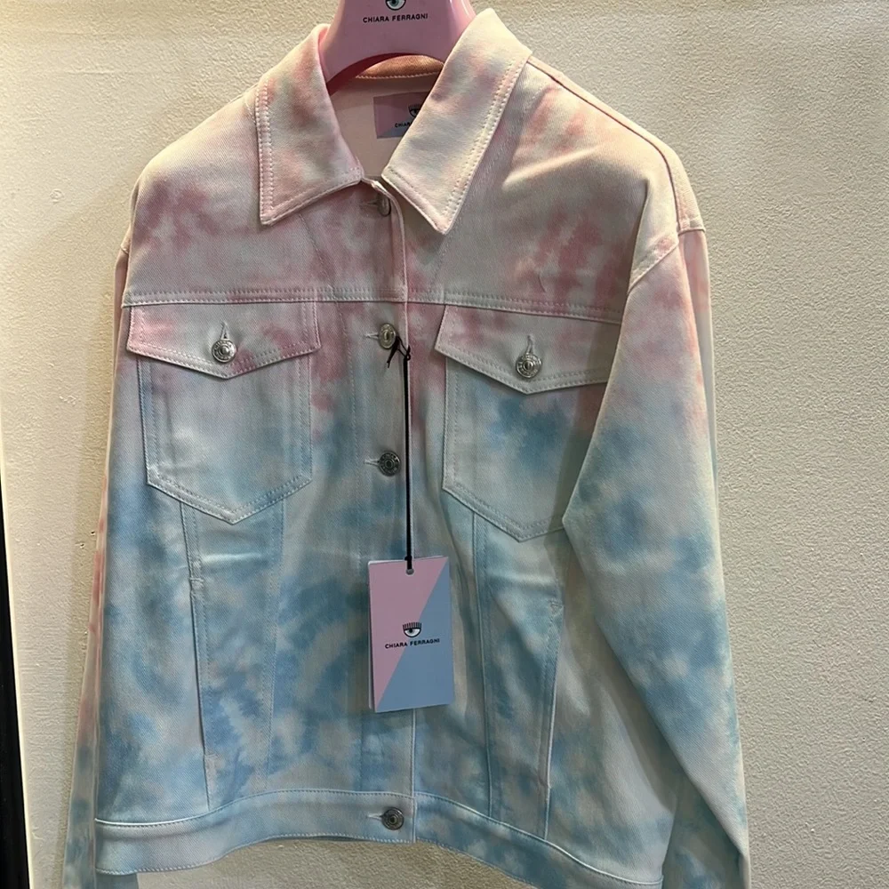 Chiara Ferragni Tie Dye Denim Jacket - Picture 5 of 5